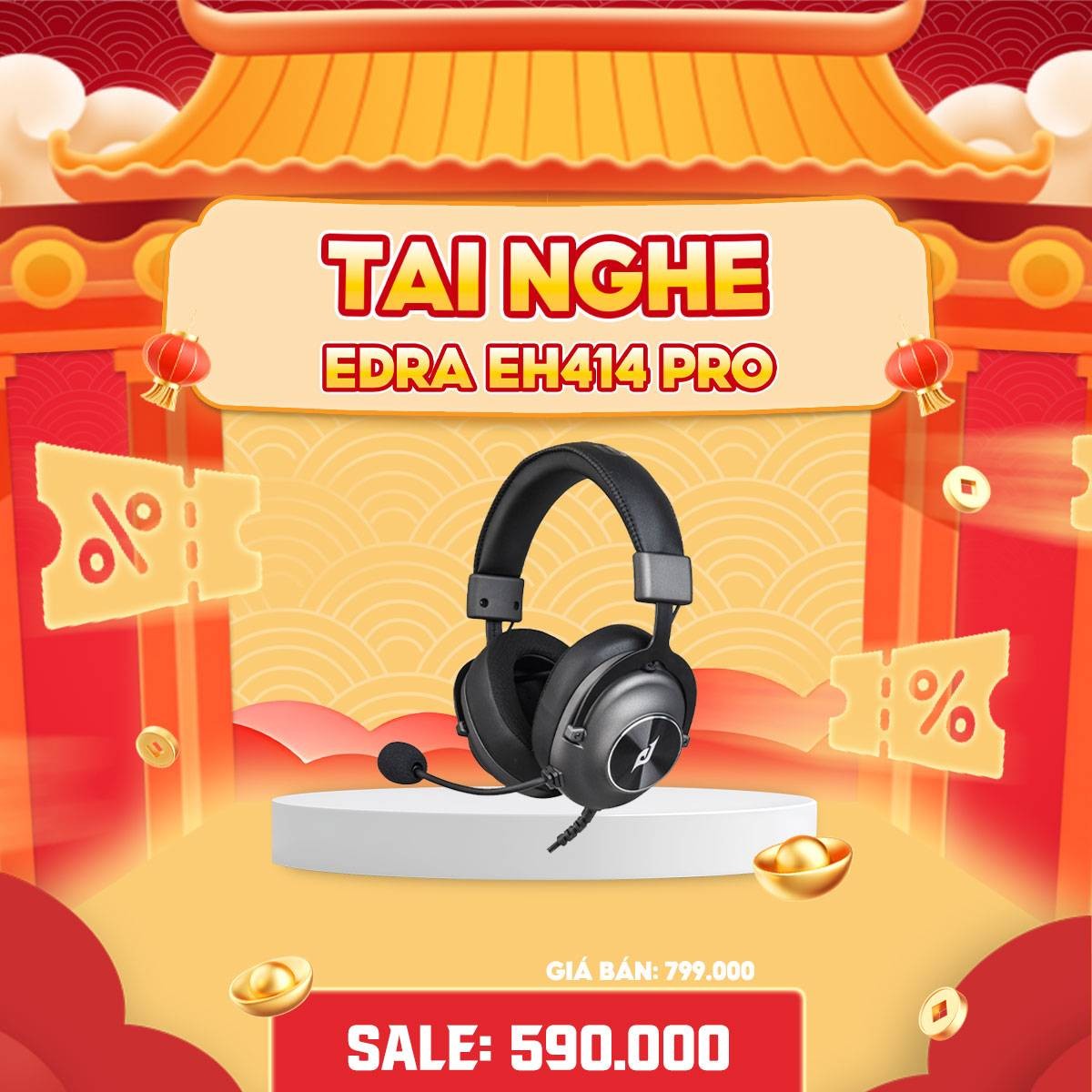 TAI NGHE EDRA EH414 PRO