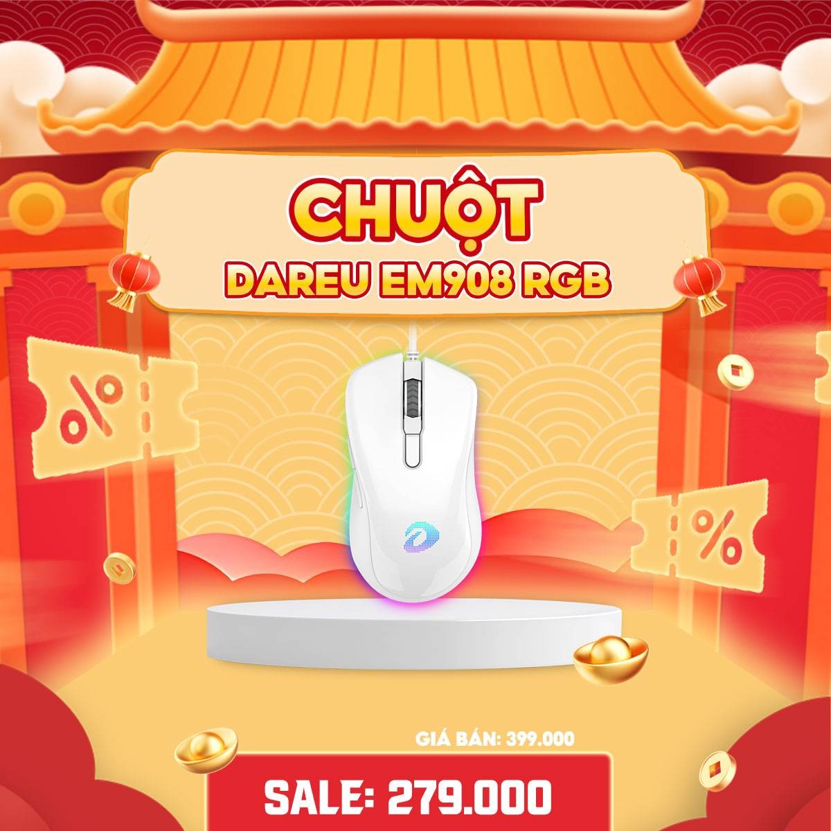 CHUỘT DAREU EM908 RGB