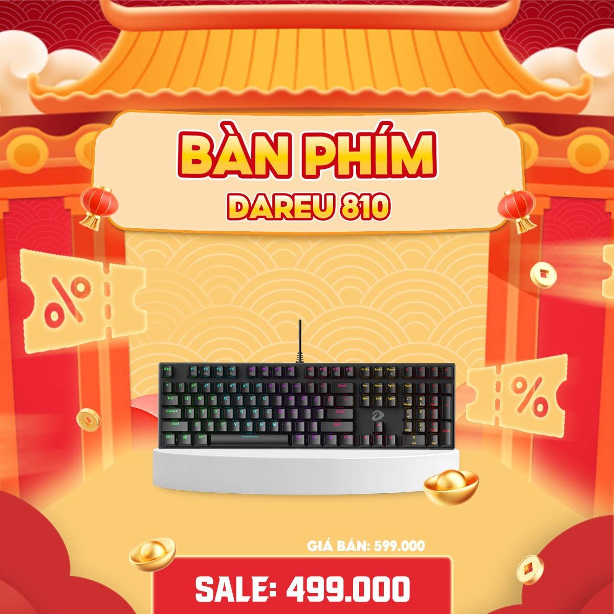 BÀN PHÍM DAREU 810