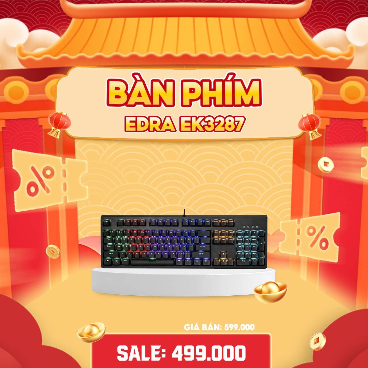 BÀN PHÍM EDRA EK3287