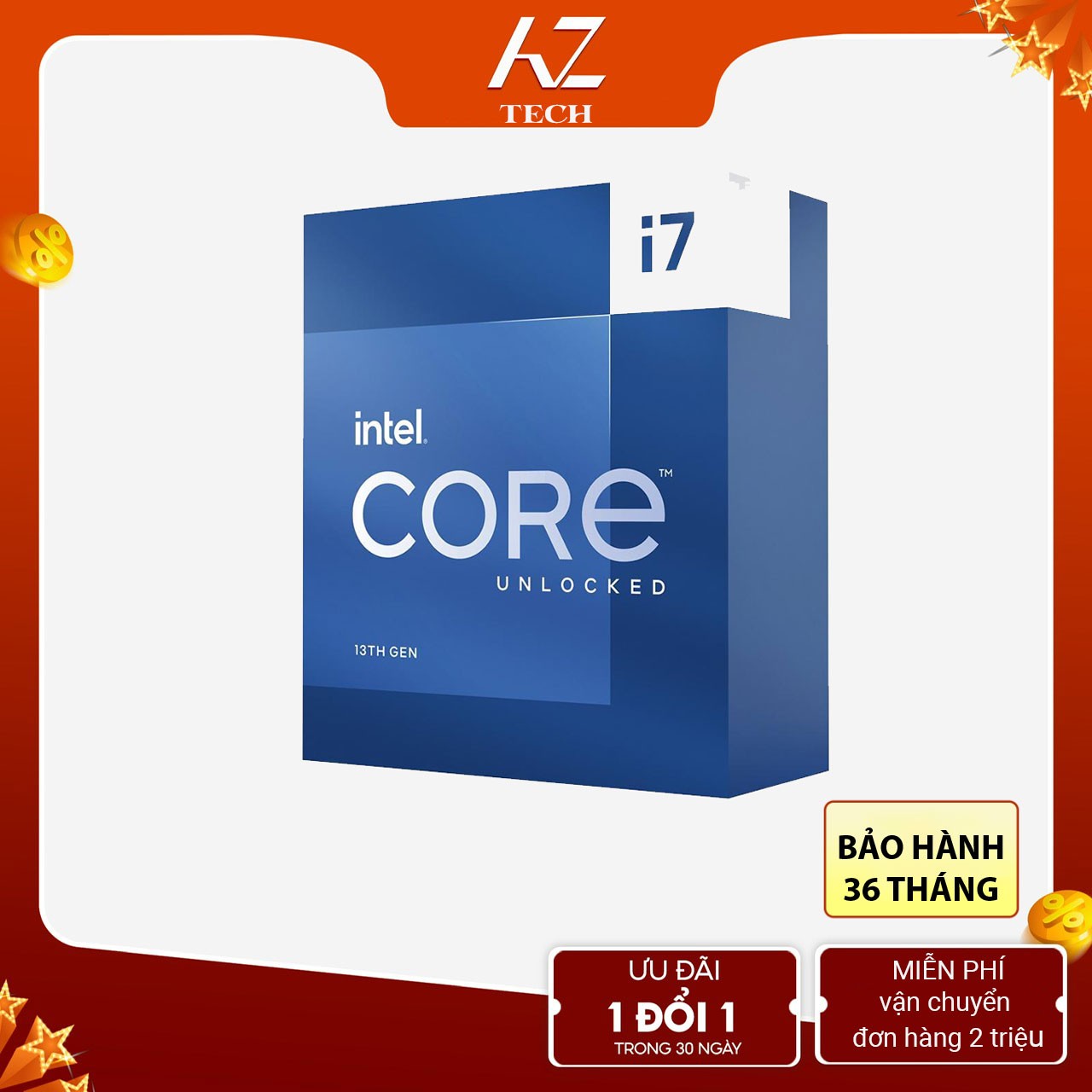 CPU Intel Core i7-13700K (Up To 5.40GHz, 16 Nhân 24 Luồng, 25M Cache, Raptor Lake)