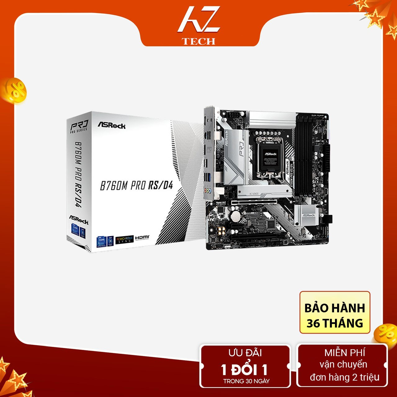 Mainboard ASRock B760M Pro RS/D4