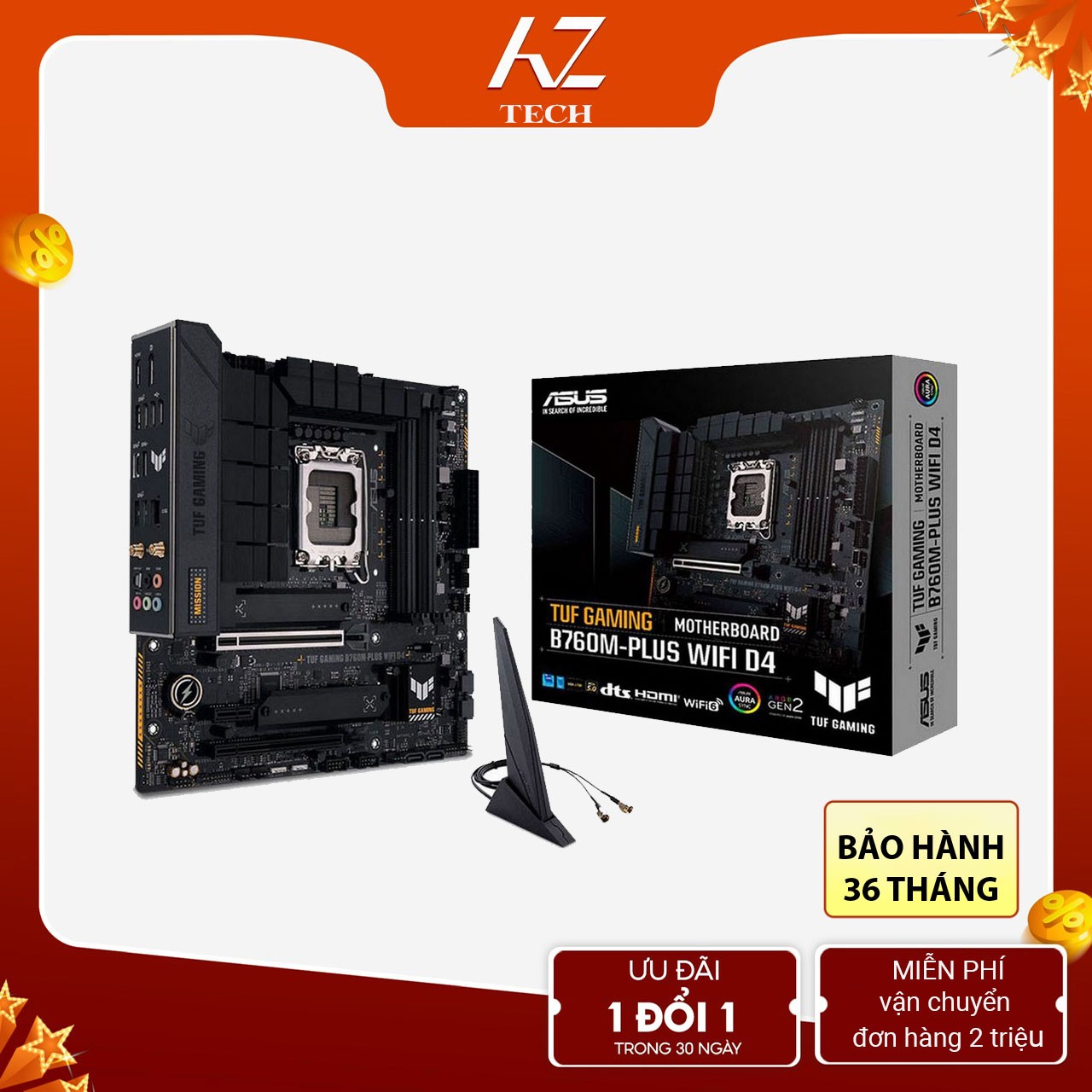 Mainboard ASUS TUF GAMING B760M-PLUS WIFI D4