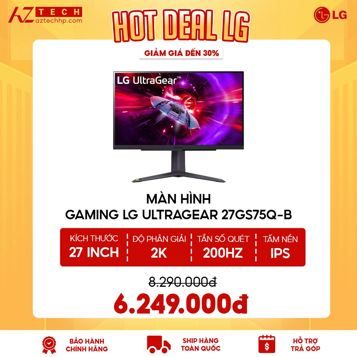 Màn Hình GAMING LG ULTRAGEAR 27GS75Q-B