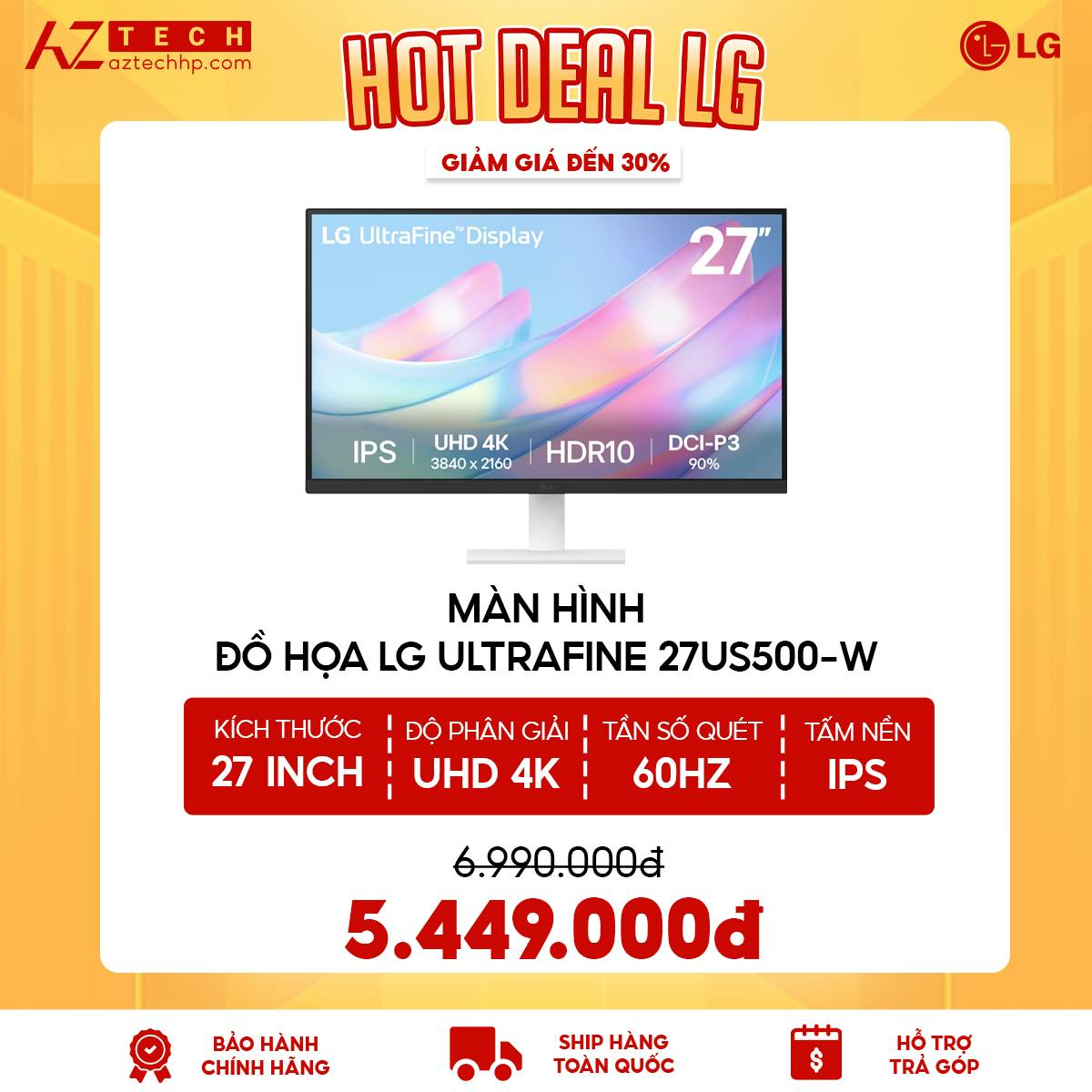 Màn Hình ĐỒ HỌA LG ULTRFINE 27US500-W