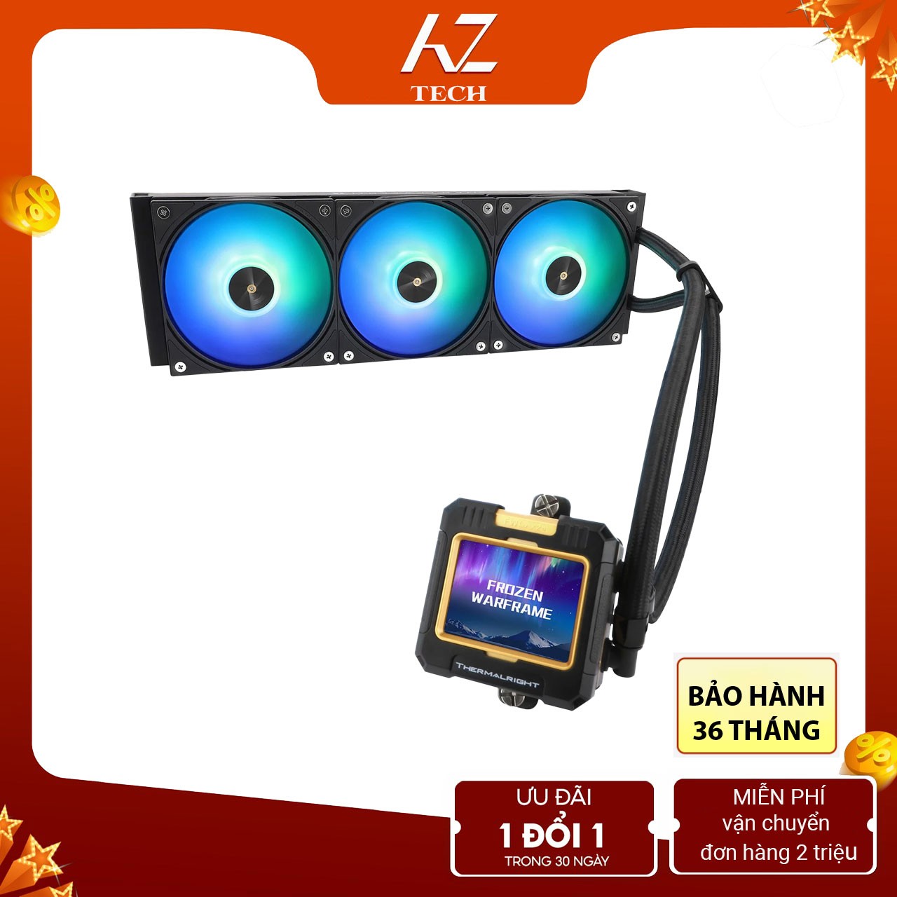 Tản Nhiệt Nước AIO Thermalright Frozen Warframe 360 BLack ARGB