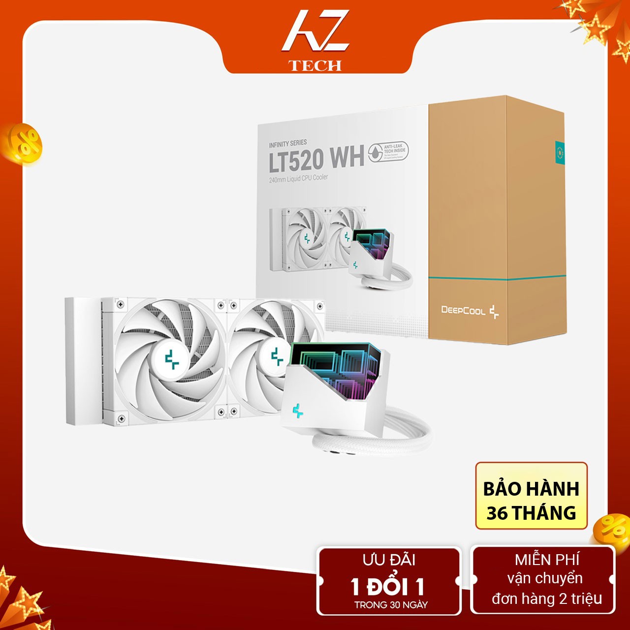 Tản Nhiệt Nước AIO Deepcool LT520 WHITE