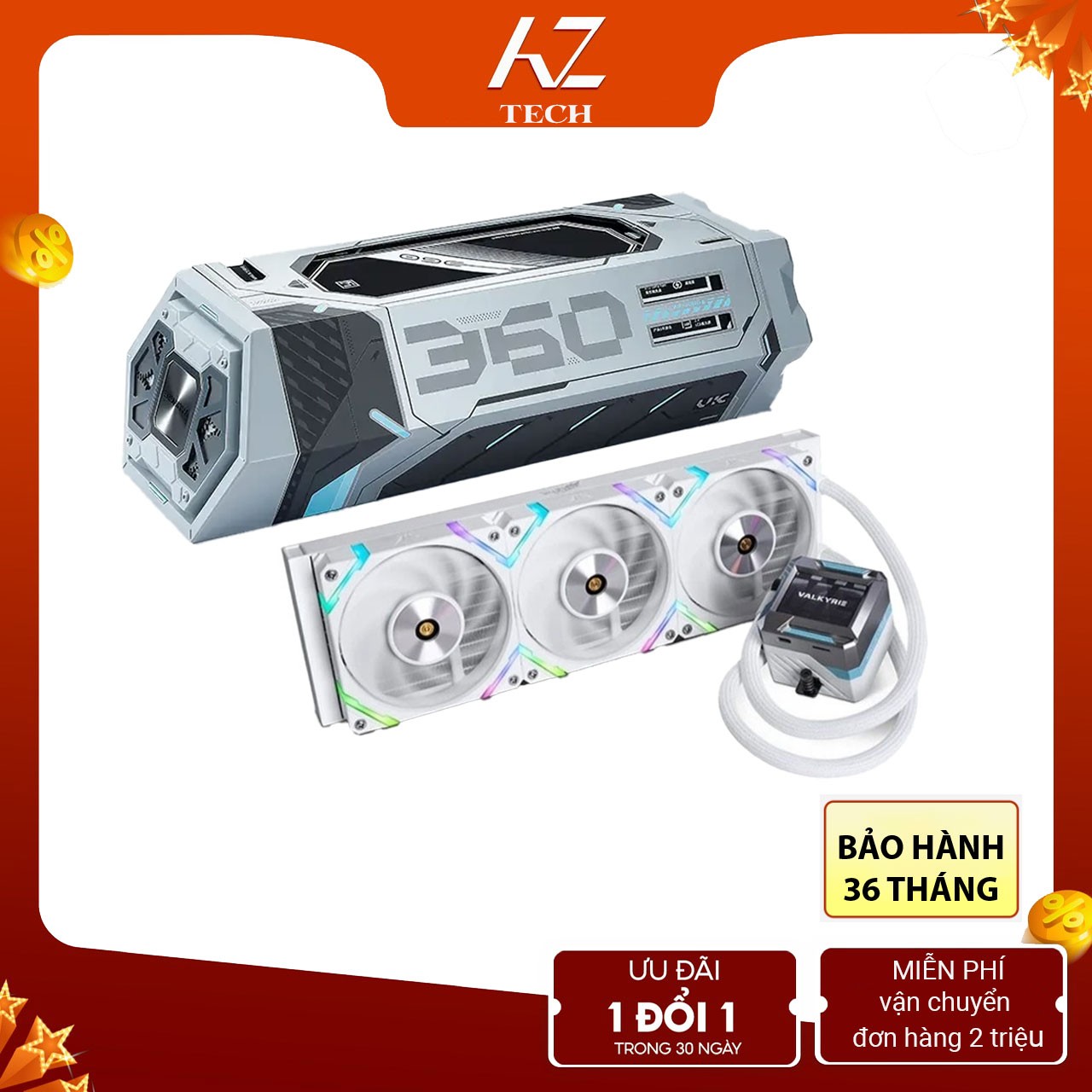 TẢN NHIỆT NƯỚC AIO VALKYRIE E360 LOKI/ WHITE