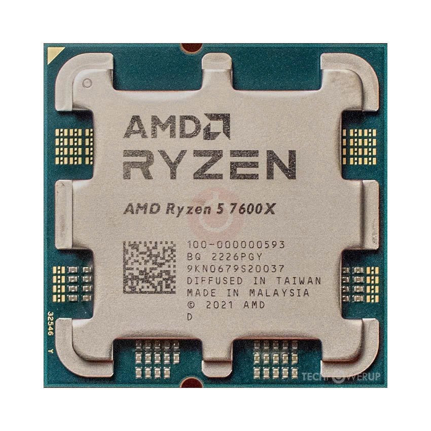 CPU AMD Ryzen 5 7600X / 4.7GHz Boost 5.3GHz / 6 nhân 12 luồng / 38MB / AM5